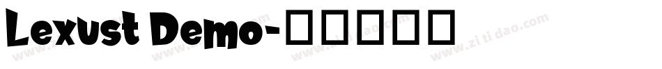 Lexust Demo字体转换